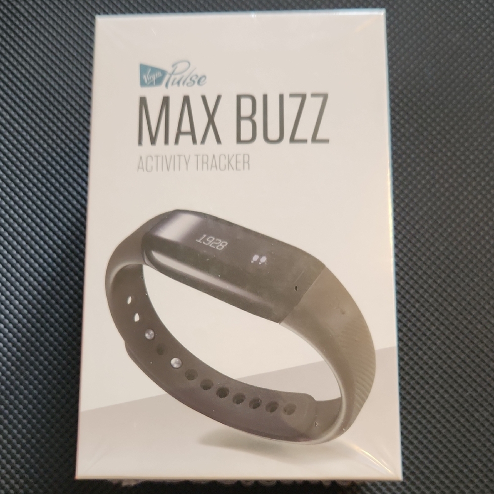 Virgin Pulse Max Buzz Activity Tracker, Black, New In Box, NWT